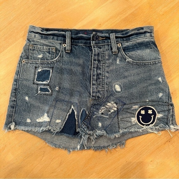 Lucky Brand Womens 2/26 Vintage Jean Skirt High Rise Button Fly - Picture 1 of 11
